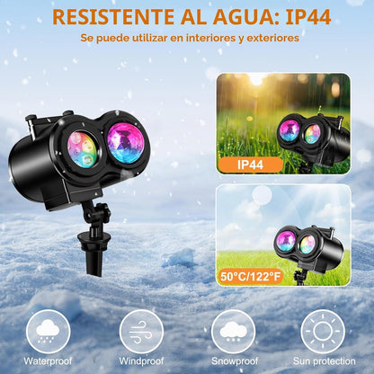 Lámpara Proyector LED 2 en 1 para Fiestas